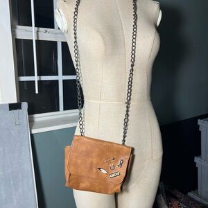 CIRCUS By Sam Edelman Crossbody Purse With Pins And Chain Strap Retro Syle
